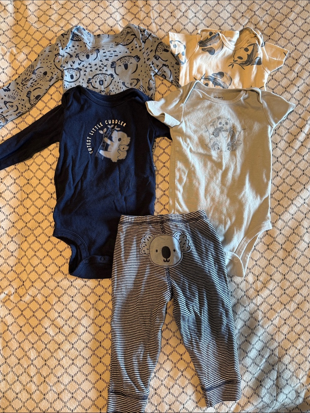 Carter's 12 Month Boy Clothes Lot - Koala Themed
